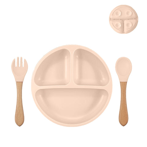 Baby Silicone Plate Spoon Set