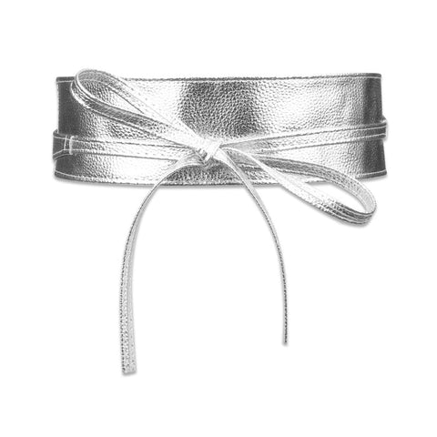 Women Dress Leather Bowknot Wide Belts
