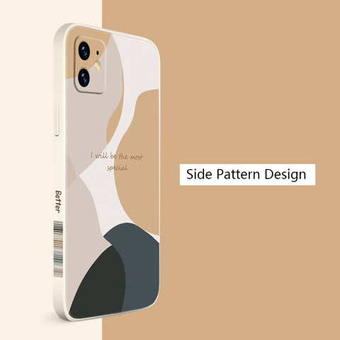 New Cartoon Flower Square Silicone Case