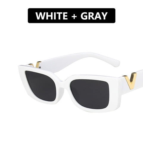 Women Brand Designer Vintage Small Frame Sun Glasses