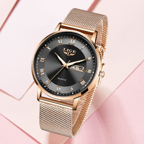 Women Stainless Steel Mesh Watches