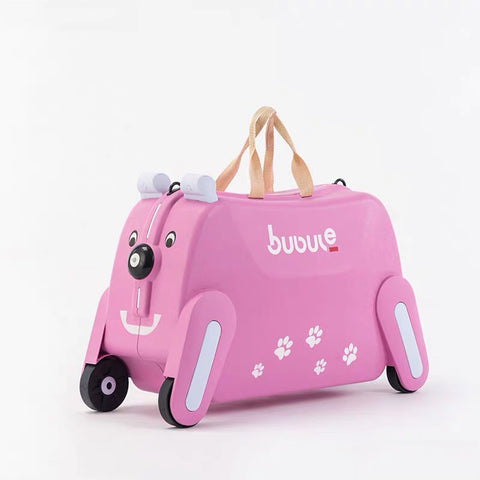 Ride-on Suitcase on wheels for kids Carry on child Rolling luggage