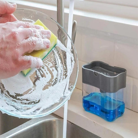 Soap Dispenser With Sponge Holder