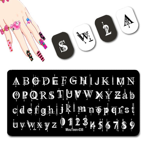 2022 New Pattern Nail Stamping Plates Graffiti Art