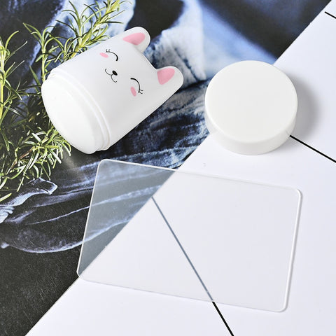 4cm(1 Set) Round Jelly Transfer Painting Stamper