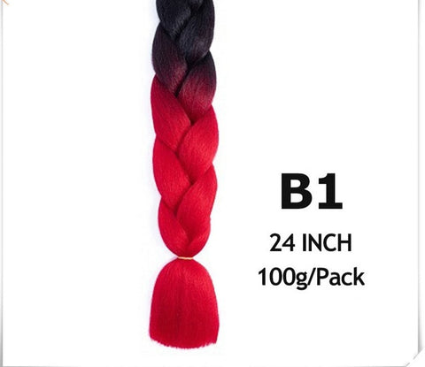 24 Inch Jumbo Braid Ombre Jumbo Hair Extension