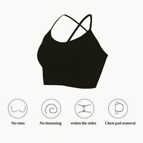 Women Cross Strap Sports Bra