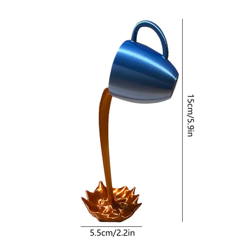 New Resin Statues Floating Coffee Cup Art
