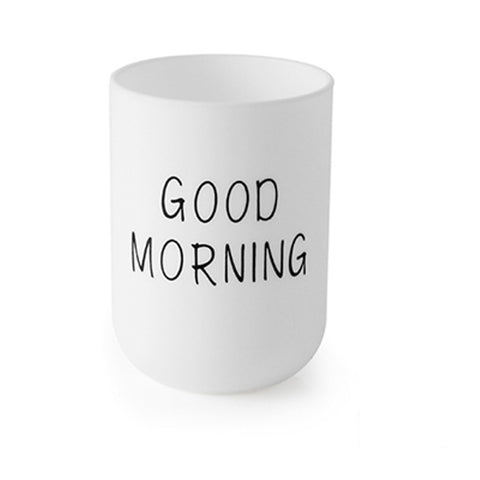 Good Morning Toothbrush Cup