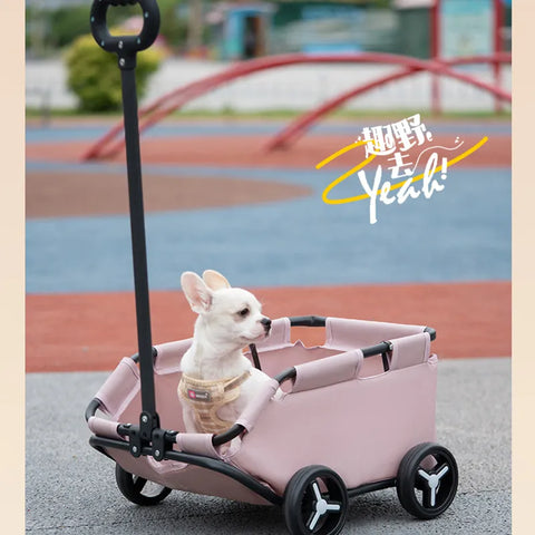 Lightweight Folding Pet Trolley Dog Car Pet Stroller