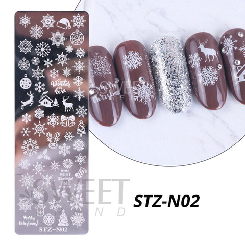 New Plam Tree Nail Stamping Plates