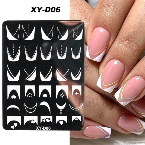 New Nail Charm Mold Stencil Tools