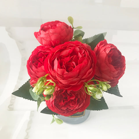 30cm Rose Pink Silk Peony Artificial Flowers