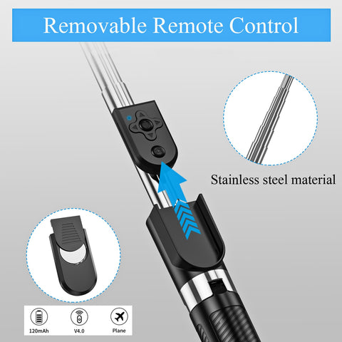 1.67M Long Extended Bluetooth Selfie Stick