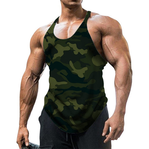 Men Camouflage Summer Fitness Tank Top