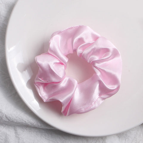 Women Silk Scrunchie Elastic Multicolor Hair Band