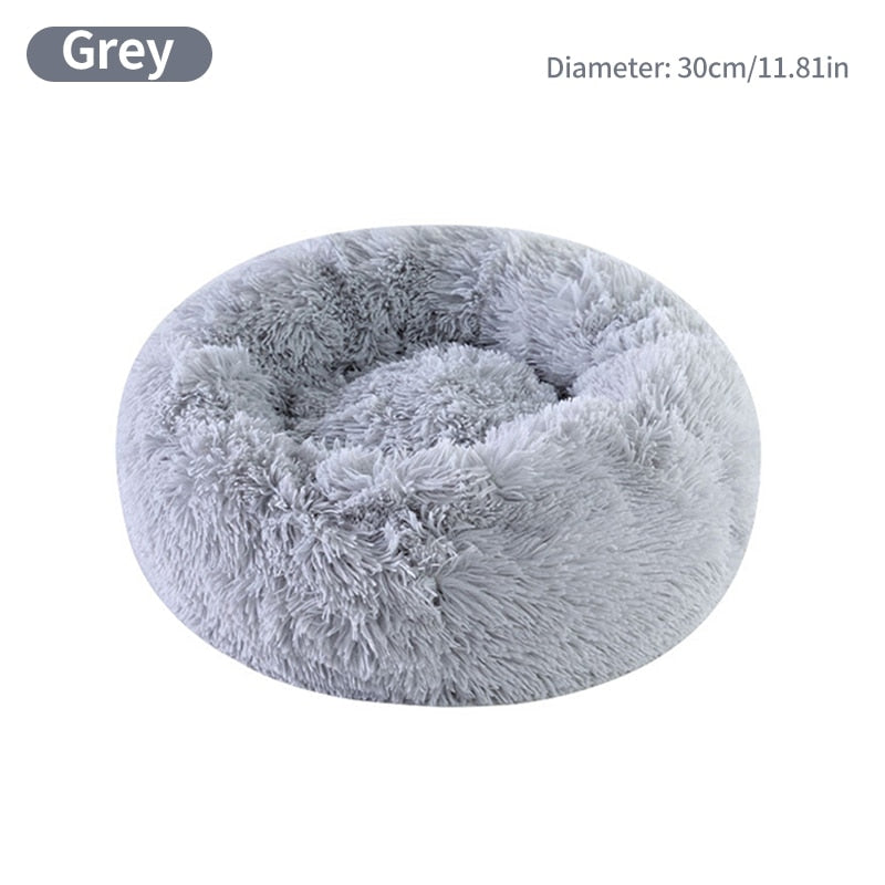 Cat Nest Round Soft Shaggy Mat