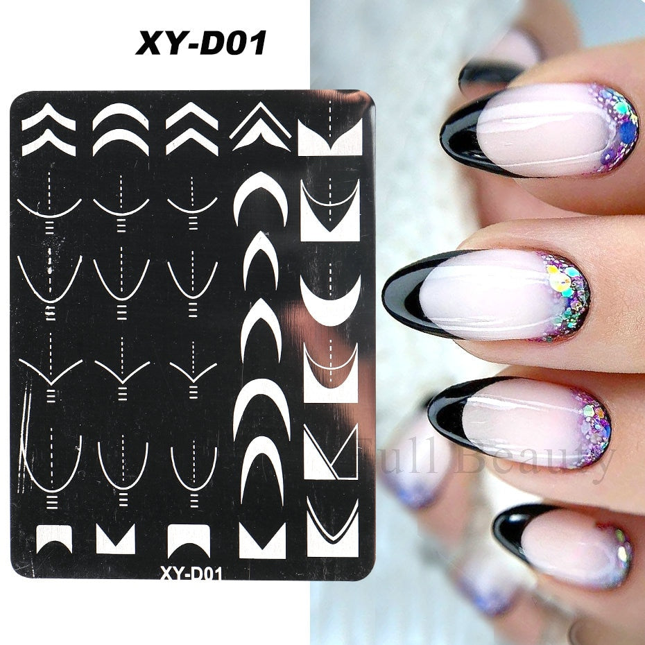 New Nail Charm Mold Stencil Tools
