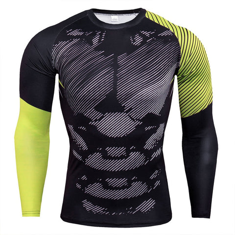 Men Long Sleeve Gym T-shirts