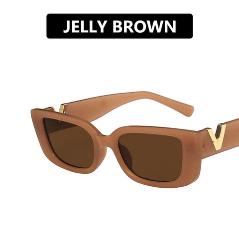 Women Brand Designer Vintage Small Frame Sun Glasses