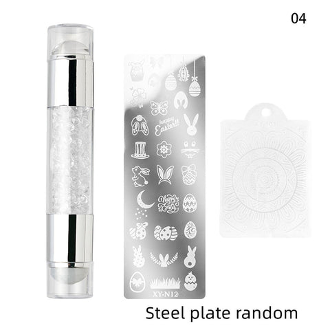 4cm(1 Set) Round Jelly Transfer Painting Stamper
