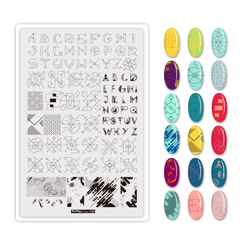 1Pcs Alphanumeric Nail Art