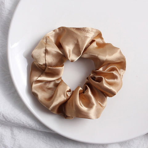 Women Silk Scrunchie Elastic Multicolor Hair Band
