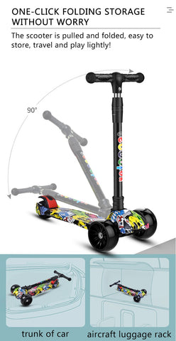 New Children One-Pedal Three-Wheel Scooter