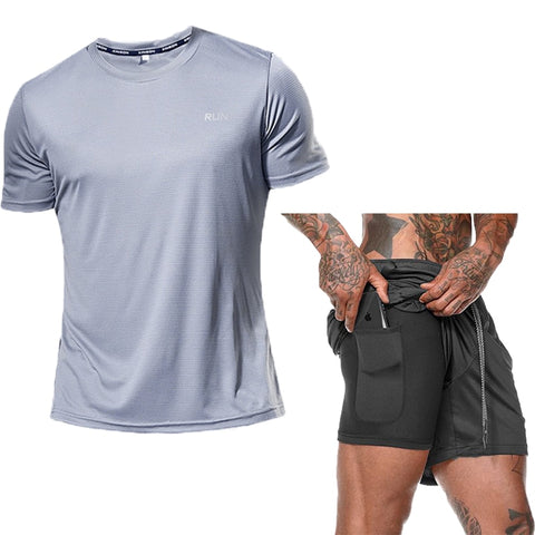Men Sports Training Running Sets