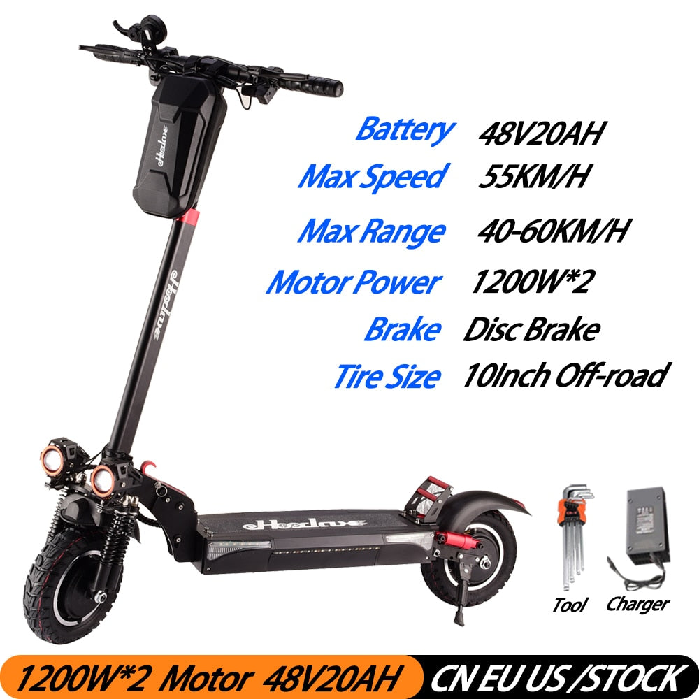 New 40-60KM Foldable Electric Bike Scooter