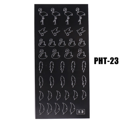New Heart Butterfly Star Nail Stickers