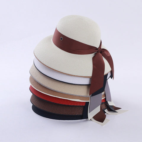 Women Beach Hepburn style Bucket Hat