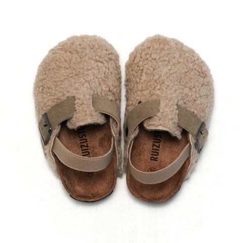 Baby  Warm Fuzzy Slipper Plush Sandals