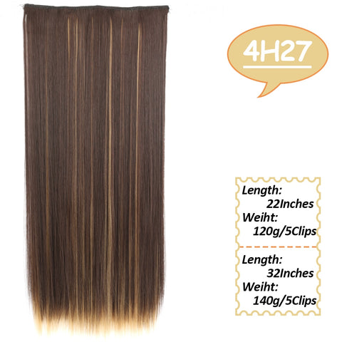 22Inch/32Inch Clip On Hair Extensions