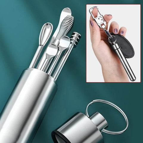 6pcs/set Stainless Steel Ear Picking Tool Set