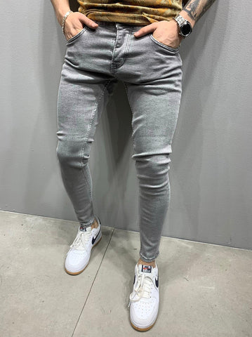 Men Fashion Street Style Ripped Skinny Jeans