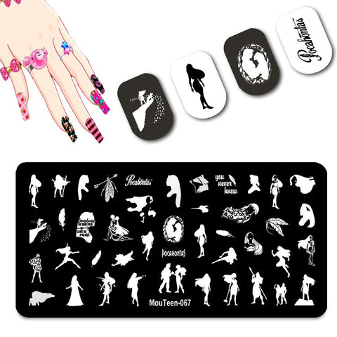 2022 New Pattern Nail Stamping Plates Graffiti Art