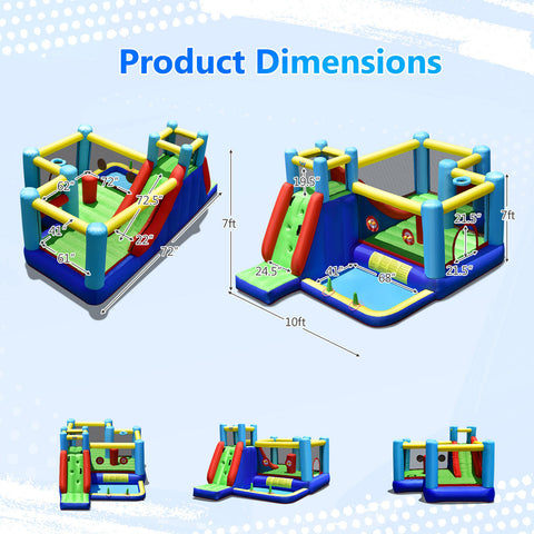 8-in-1 Kids Inflatable Bouncer