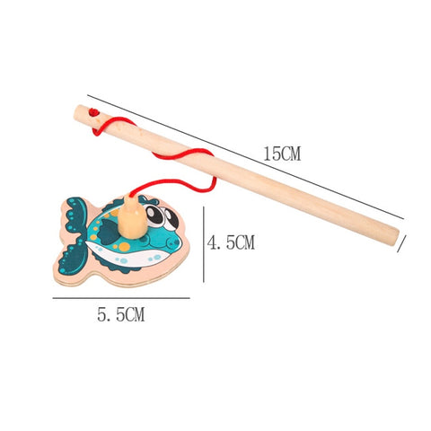 New Montessori Wooden Magnetic Fishing Toys