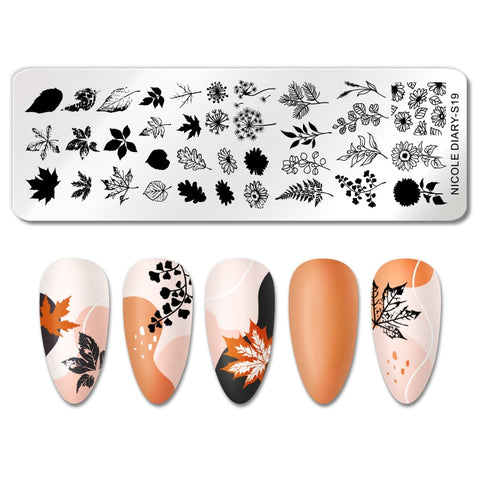 New Flower Stripe Design Stamping Plates