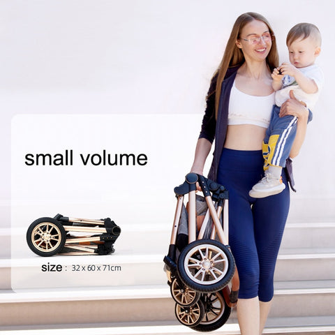 2023 New Baby 3 in 1 High Landscape Stroller