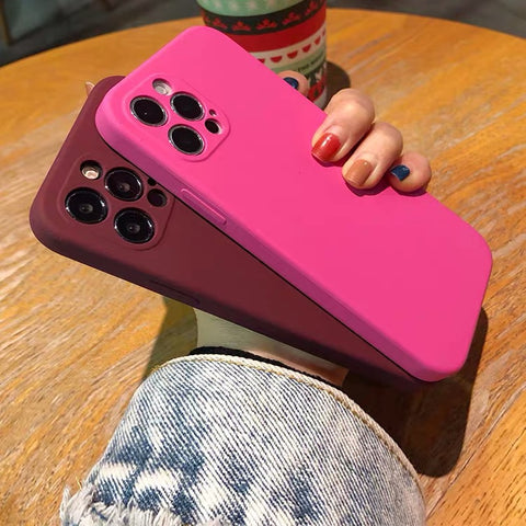 NEW Square Liquid Silicone Phone Case