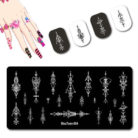 2022 New Pattern Nail Stamping Plates Graffiti Art