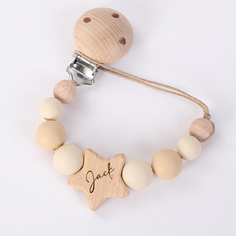 Baby Pacifier Custom Name Dummy Clip