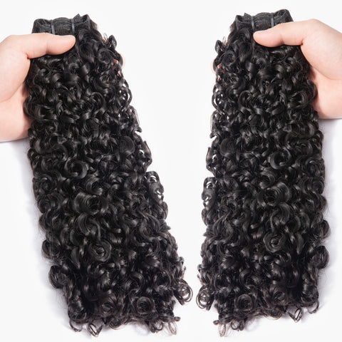10A Small  Pixie Curls Weave Only Virgin Hair