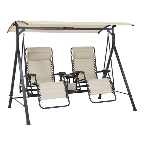 Mainstays Zero-Gravity Steel Porch Swing,