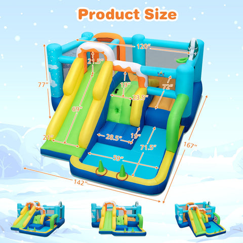 Babyjoy 7-in-1 Kids Inflatable Bounce