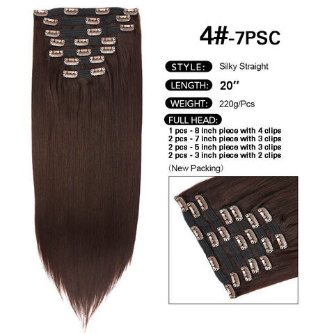 New Synthetic Curly Clip-In Hair Extensions