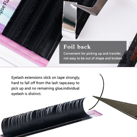 New flat lashes soft Split-tips fake eyelash