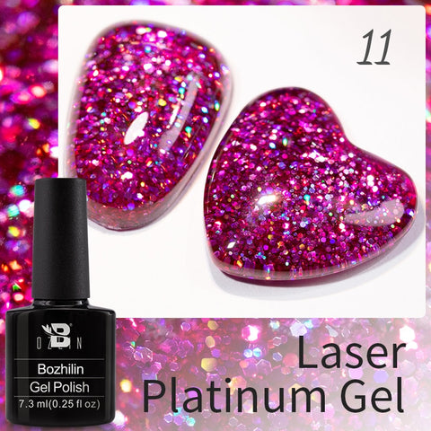 New Chameleon Flake Gel Nail Polish